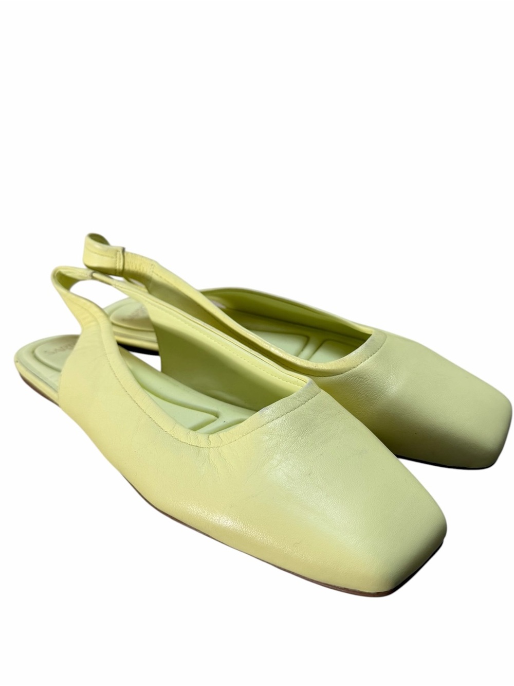 Sarto Franco Sarto Flexa Antona Butter Yellow Slingback Leather Flats Size 10